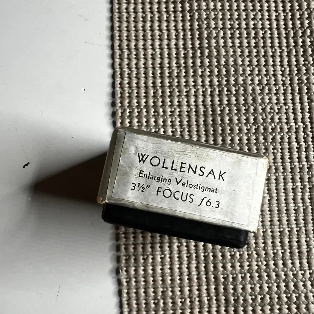Wollensak Enlarging Velostigmat 3.5 Inch f6.3 Lens with Original Box and Cap